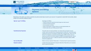 Aquarion Water Company | Payment and Billing Options