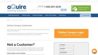 Online Campus Customers | aQuire™ Training Solutions