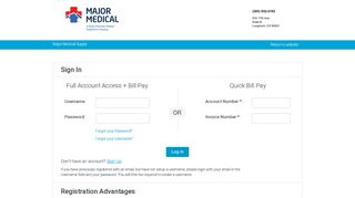 Registration Advantages - Payment Portal - Login