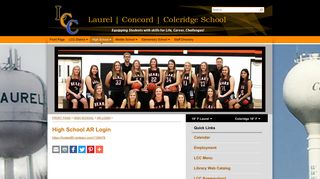 Laurel Concord Coleridge Public Schools - High School AR Login