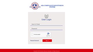 ARA Compliance Program | Login