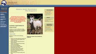 Welcome to Arabian Horse DataSource - Your Information Authority on ...
