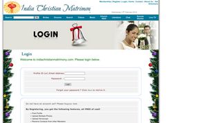 Login - India Christian Matrimony
