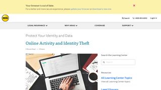 Online Activity and Identity Theft - Arag