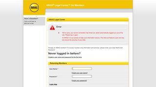 ARAG Legal Insurance | Legal Center Login For Members