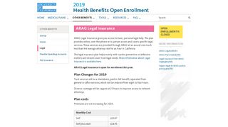 ARAG Legal Insurance | UC Open Enrollment