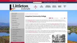 Arapahoe Community College | Littleton CO