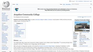 Arapahoe Community College - Wikipedia