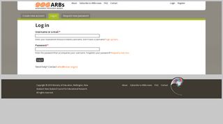 Log in | Assessment Resource Banks
