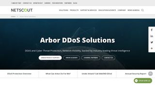 DDoS & Network Visibility Solutions | NETSCOUT Arbor