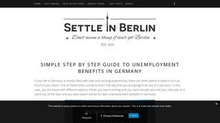 Simple step by step guide to unemployment benefits in Germany | SiB