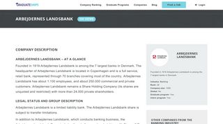 Arbejdernes Landsbank – Graduateships