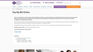 Pay My Bill Online - Austin Regional Clinic