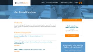 College of Direct Support | Boards | DirectCourse
