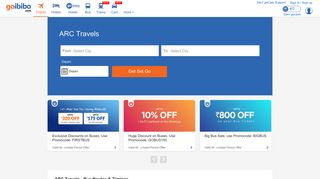 ARC Travels Bus Tickets Booking, Bus Reservation - Goibibo