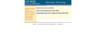 Outlook Web Access - Los Rios Community College District
