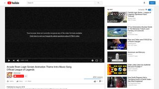 Arcade Riven Login Screen Animation Theme Intro Music ... - YouTube