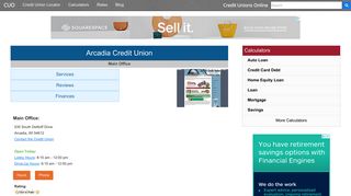 Arcadia Credit Union - Arcadia, WI - Credit Unions Online