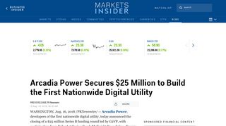 Arcadia Power Secures $25 Million to Build the First Nationwide ...