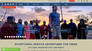 ARCC Programs | Summer Service & Adventure Travel Programs for ...