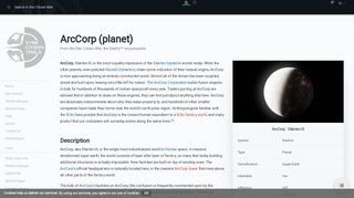 ArcCorp : Stanton III - Star Citizen Wiki