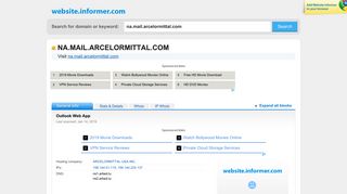 na.mail.arcelormittal.com at WI. Outlook Web App - Website Informer