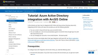 Tutorial: Azure Active Directory integration with ArcGIS Online ...