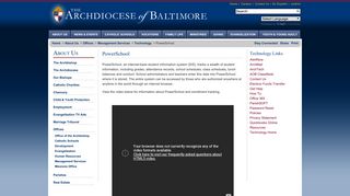 PowerSchool - The Archdiocese of Baltimore