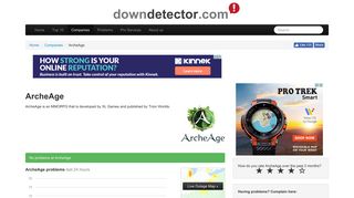 ArcheAge down? Current status and outages | Downdetector