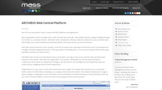 Mass | ARCHIBUS Web Central Platform