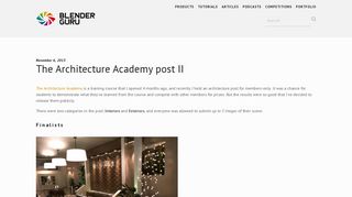 The Architecture Academy post II — Blender Guru