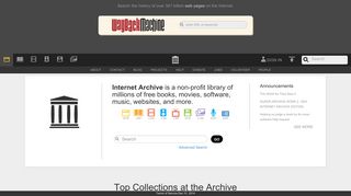 Internet Archive: Digital Library of Free & Borrowable Books, Movies ...