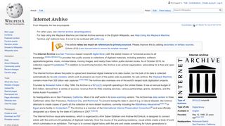 Internet Archive - Wikipedia