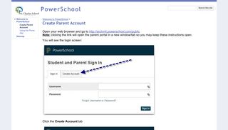 Create Parent Account - PowerSchool - Google Sites