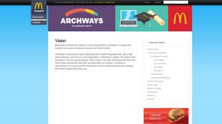 Archways to Opportunity - McDonald's Bilingual Education :: McDonald's