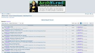 Metal Mouth Forum - Metal Mouth Message Board - ArchWired