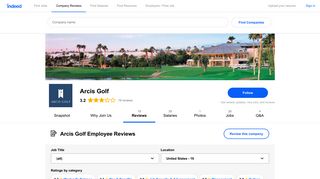 Working at Arcis Golf: Employee Reviews | Indeed.com