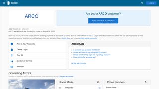 ARCO: Login, Bill Pay, Customer Service and Care Sign-In - Doxo
