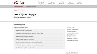 Account FAQs - ArcSoft