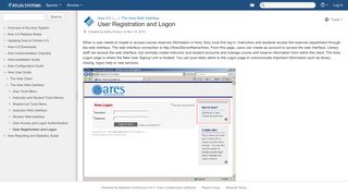 User Registration and Logon - Ares 4.5 - Atlas Systems