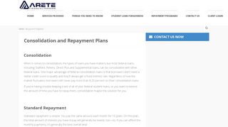Repayment Programs - Arete Financial Freedom
