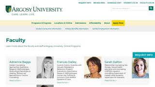 Online Faculty & Professors | Argosy University