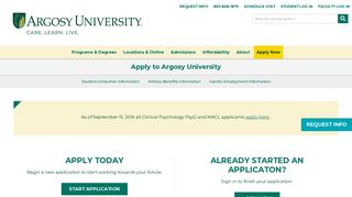 Apply Online | Argosy University