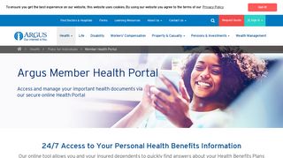 Health Portal for Members and Individuals from Argus Insurance ...