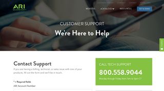 ARI Customer Support | ARI Network Services