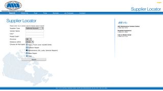 ARI Supplier Locator - Search