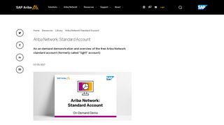 Ariba Network Light Account On Demand Demo