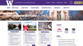 Procurement Services - UW Finance - University of Washington