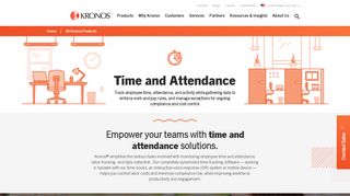 Time & Attendance System; Time Tracking Software | Kronos