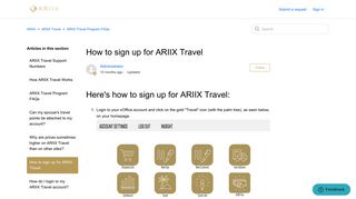 How to sign up for ARIIX Travel – ARIIX